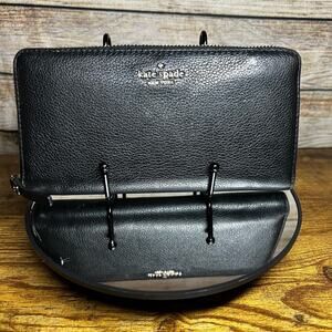 Kate Spade - Black Pebbled Leather Sam Wallet